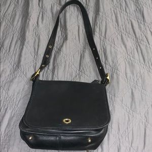 Large Coach leather Messenger back